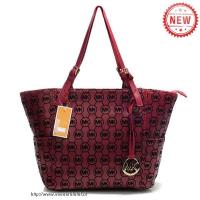 michael kors jet set monogram signature medium zwarte kers bakken Tas Original Harga 67b3a408